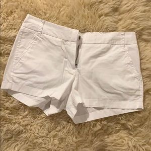 JCREW City Fit white shorts with 3” inseam